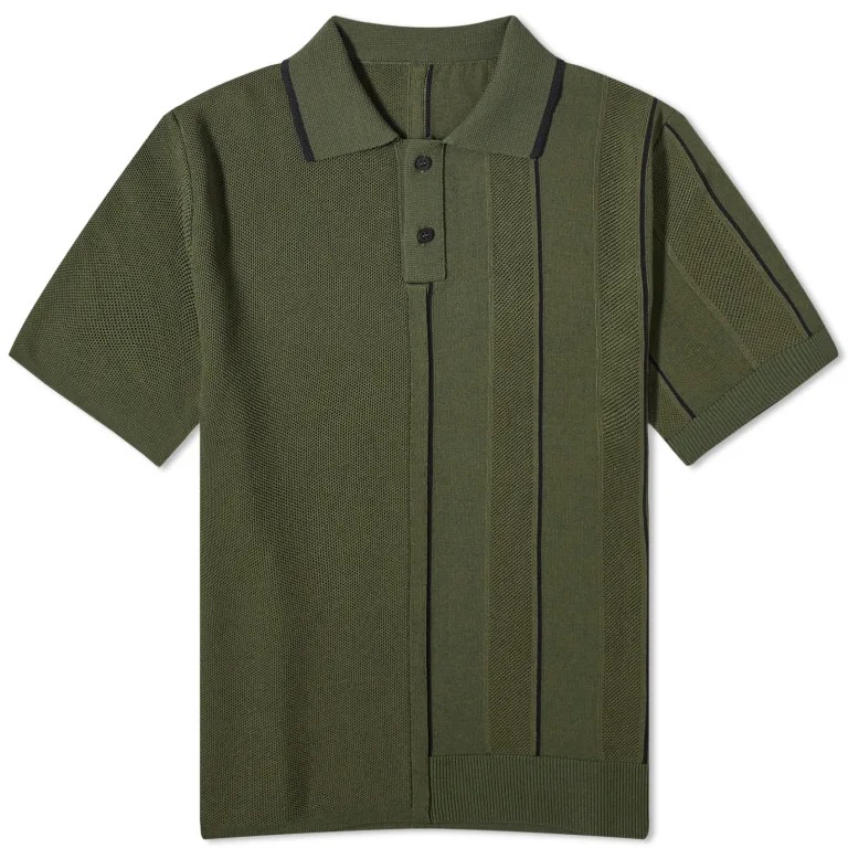 цена Рубашка-поло Jacquemus Juego Knitted, темно-зеленый