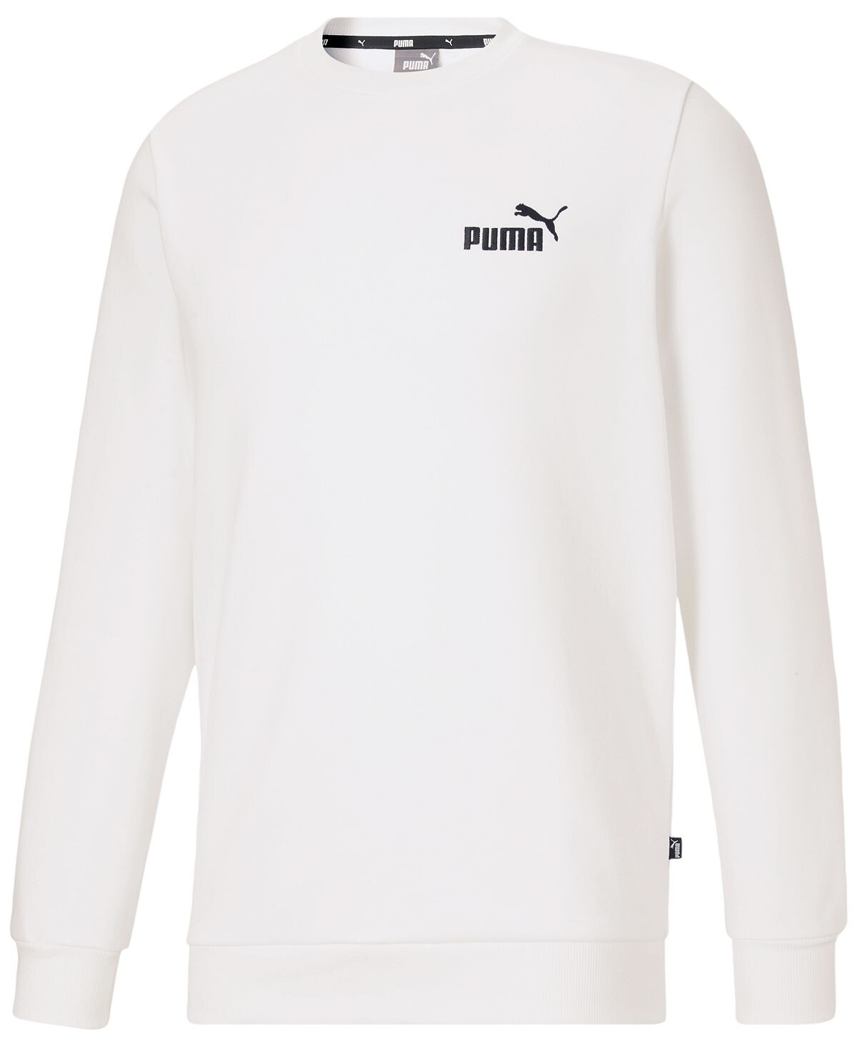 

Мужская толстовка с круглым вырезом и вышитым логотипом Puma, белый