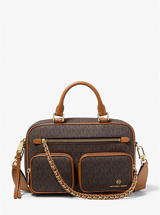 

Сумка Michael Michael Kors Elliot Medium Logo Messenger, коричневый