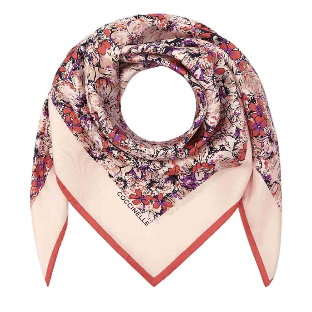 

Платок Coccinelle Flower print, розовый