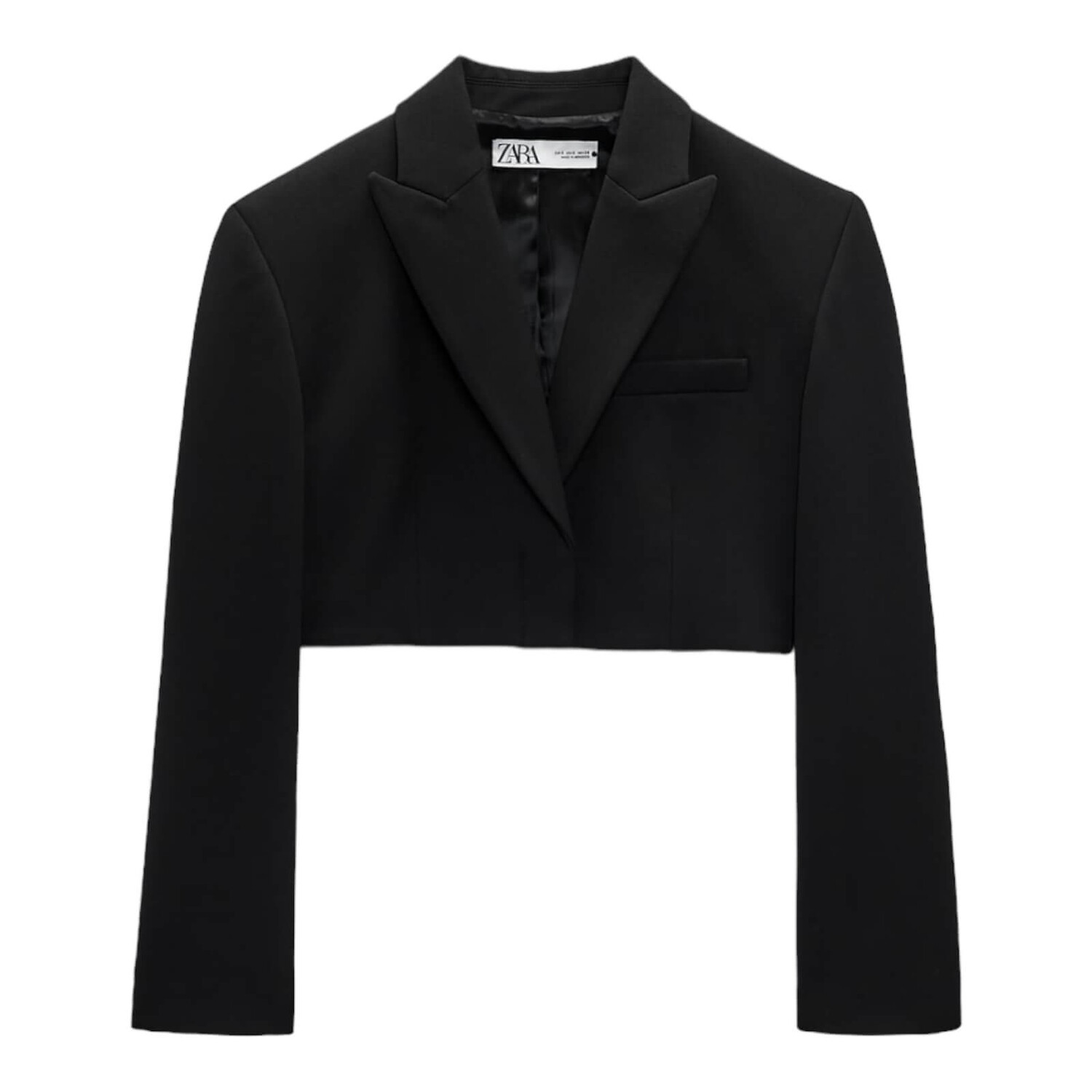 

Блейзер Zara Cropped Limited Edition, черный
