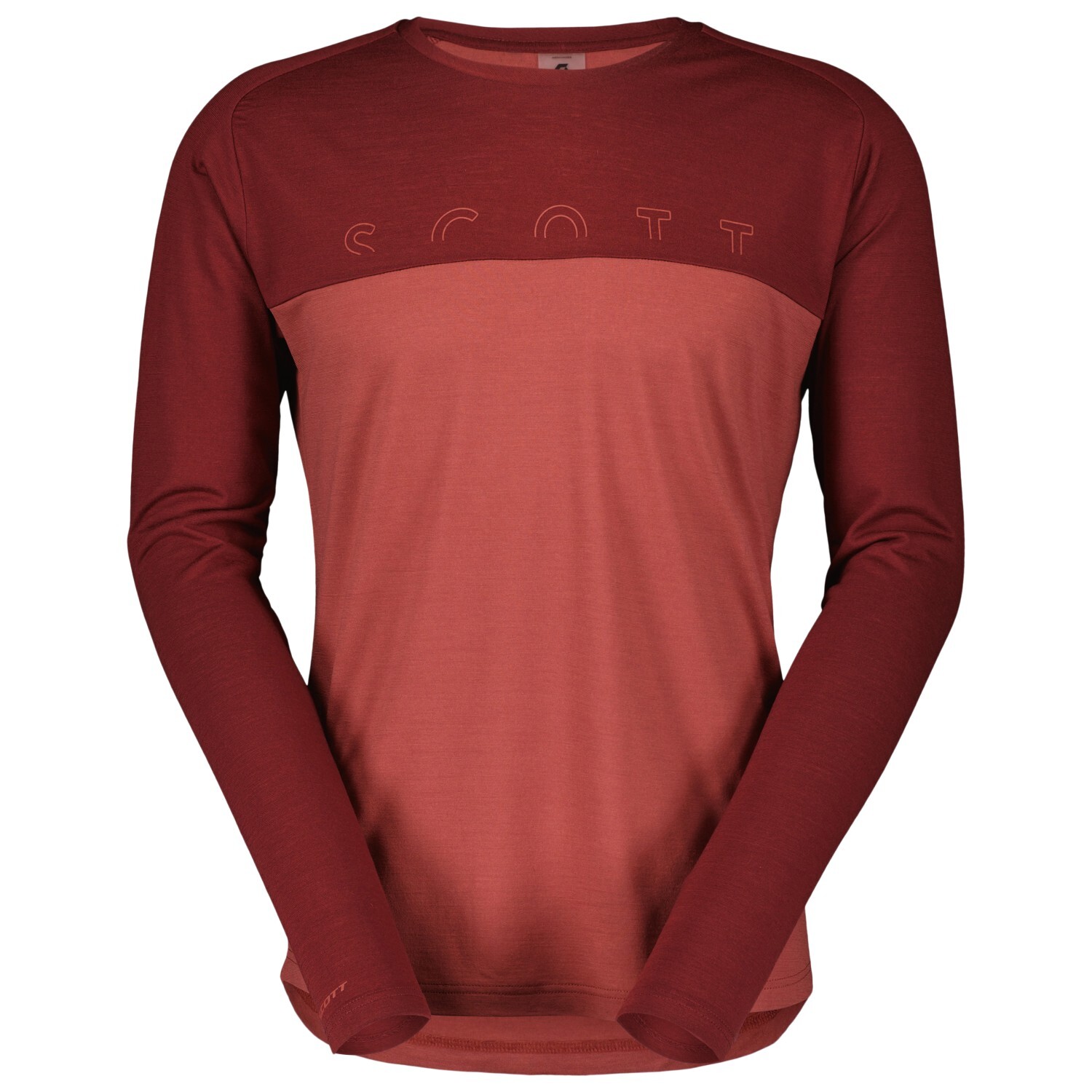 

Рубашка из мериноса Scott Defined Merino L/S, цвет Wood Red/Dusk Red