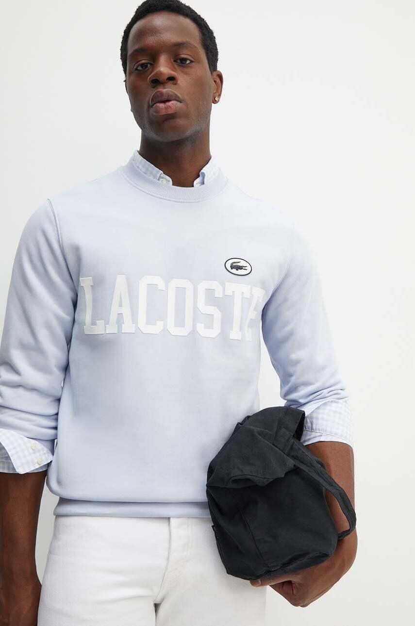 

Хлопковая толстовка Lacoste, синий