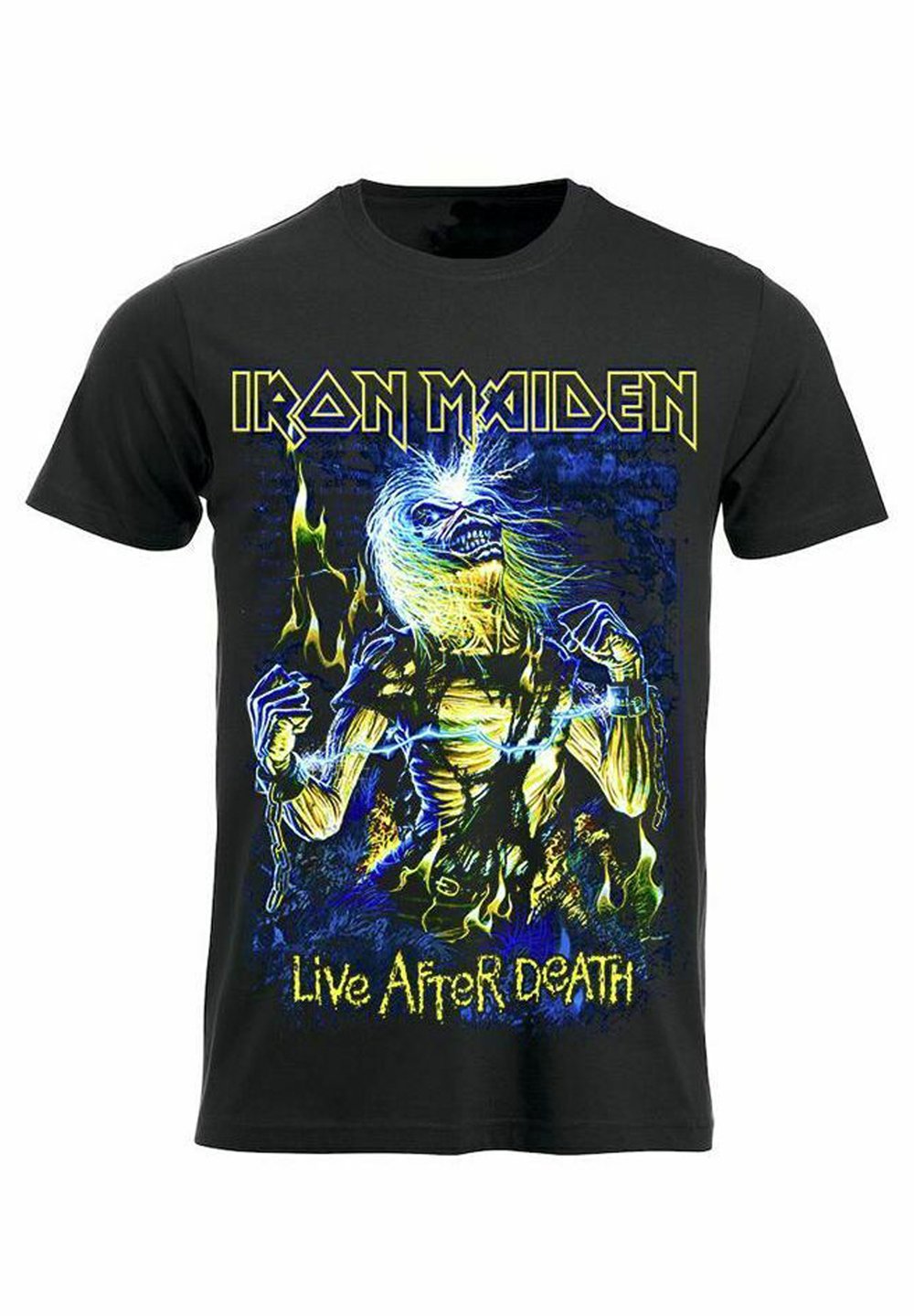 iron maiden live after death 2 dvd Футболка с принтом IRON MAIDEN LIVE AFTER DEATH rockshirts, цвет black