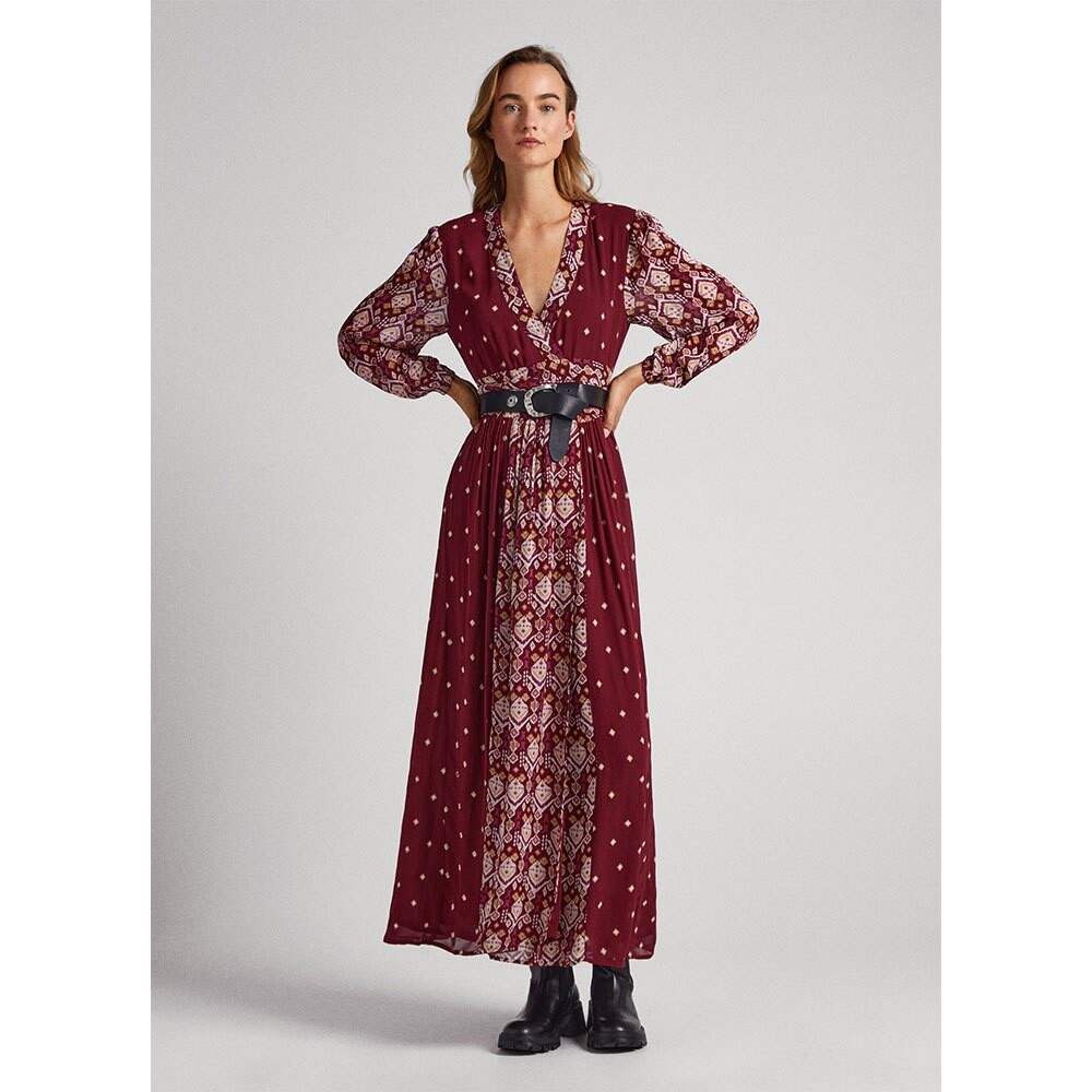 

Платье с длинным рукавом Pepe Jeans Giomar, красный