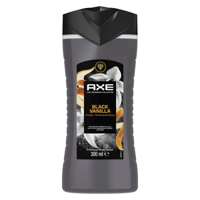 

Гель для душа gel black vanilla Axe, объем 300 мл