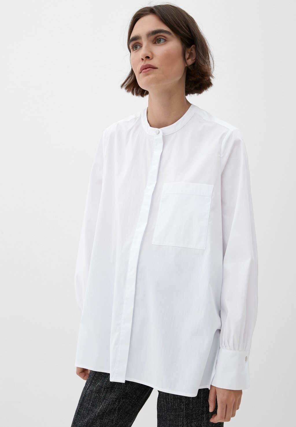 

Блузка-рубашка s.Oliver BLACK LABEL, цвет white