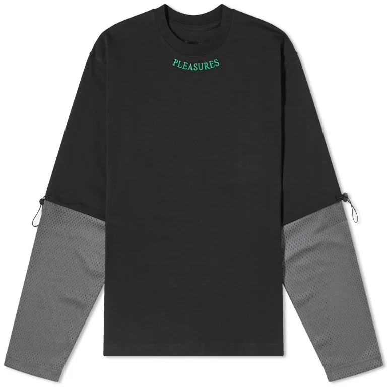 Свитшот Pleasures Furniture Long Sleeve, черный мужской пуловер свитшот на осень и зиму мужской свитшот с длинными рукавами непринужденный облегающий пуловер свитшот уличная одежда