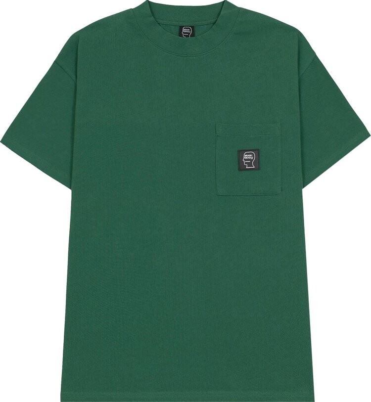 

Футболка Brain Dead Heavyweight Jersey Mockneck Pocket-Shirt With PVC 'Green', зеленый