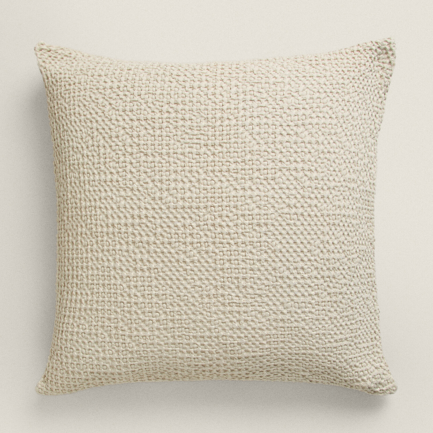 цена Чехол на подушку Zara Home Waffle-knit, серый