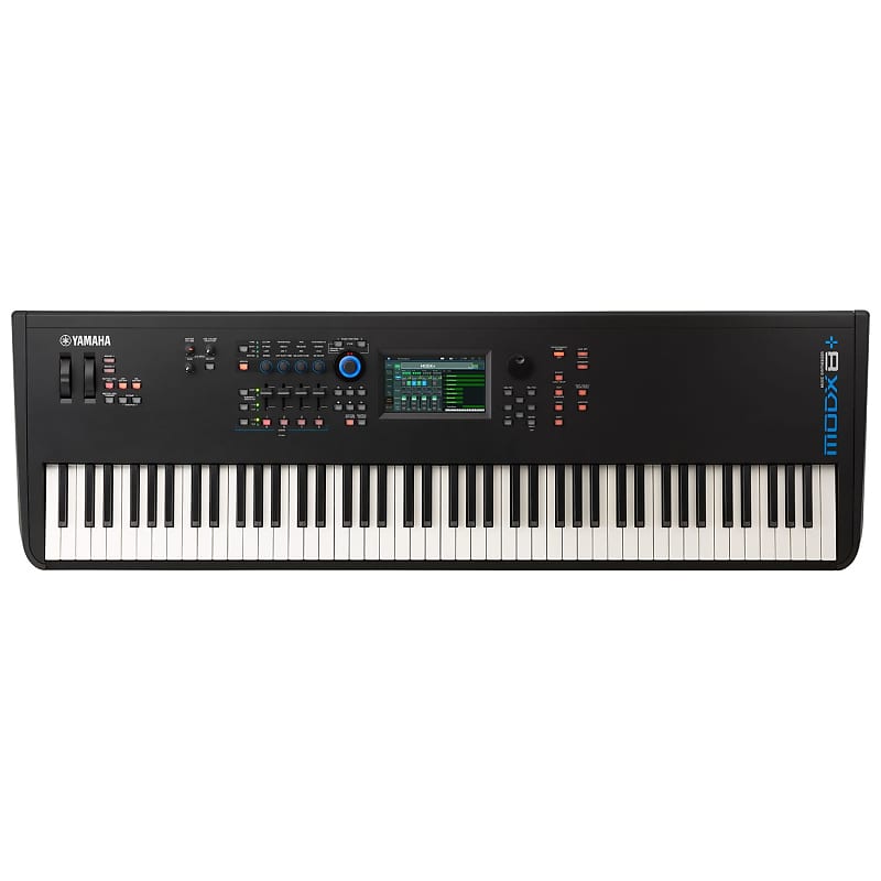 Yamaha MODX8+ 88-клавишный взвешенный синтезатор, черный