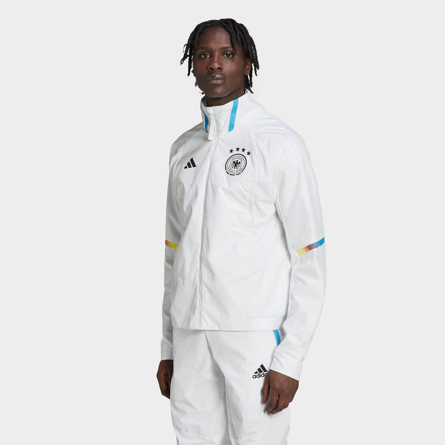 

Мужская куртка Adidas Germany Soccer Game Day Anthem, белый