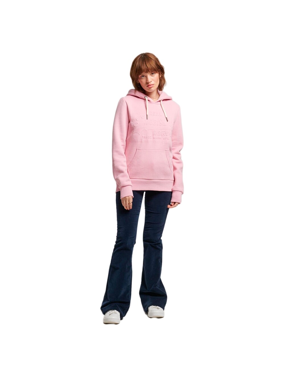 

Толстовка с рельефной графикой Superdry, розовый