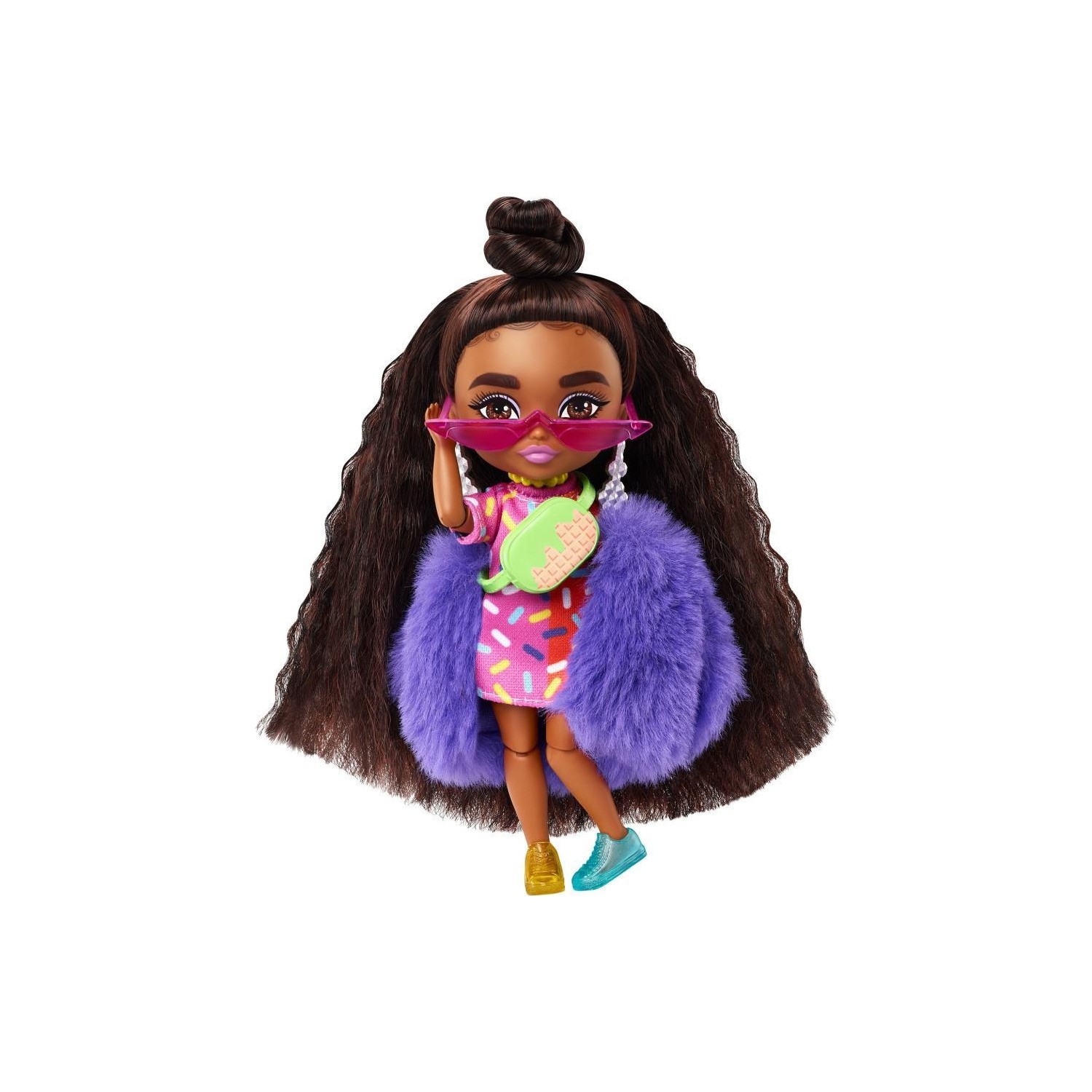 Экстра Мини Кукла Barbie HGP62 кукла barbie экстра hgp62 брюнетка со светлыми прядями