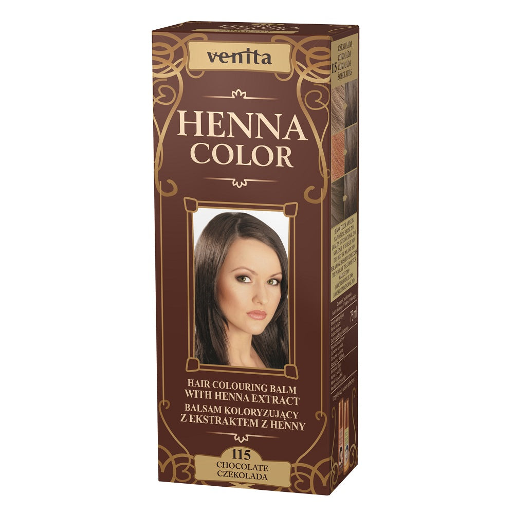 Venita Красящий бальзам Henna Color с экстрактом хны 115 Шоколад 75мл