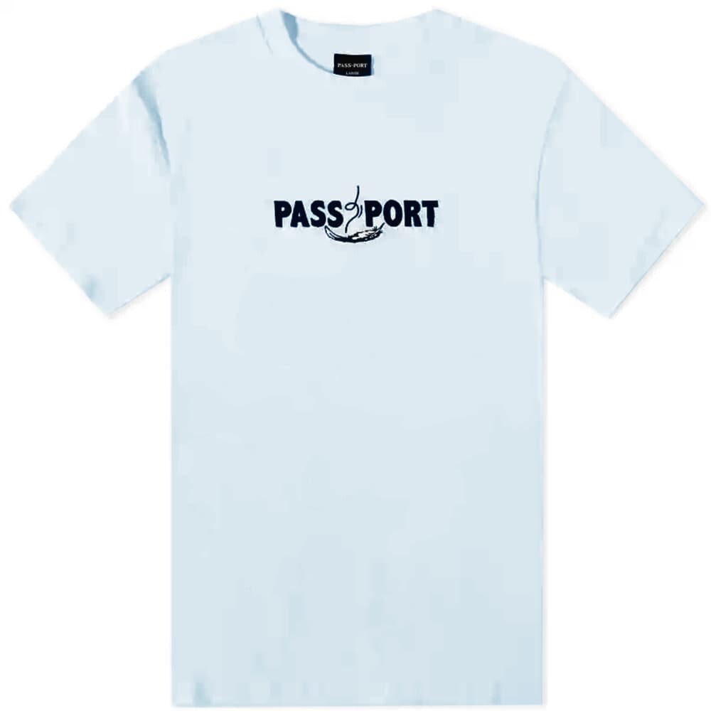 

Футболка Pass~Port Featherweight Embroidery Tee, Серый
