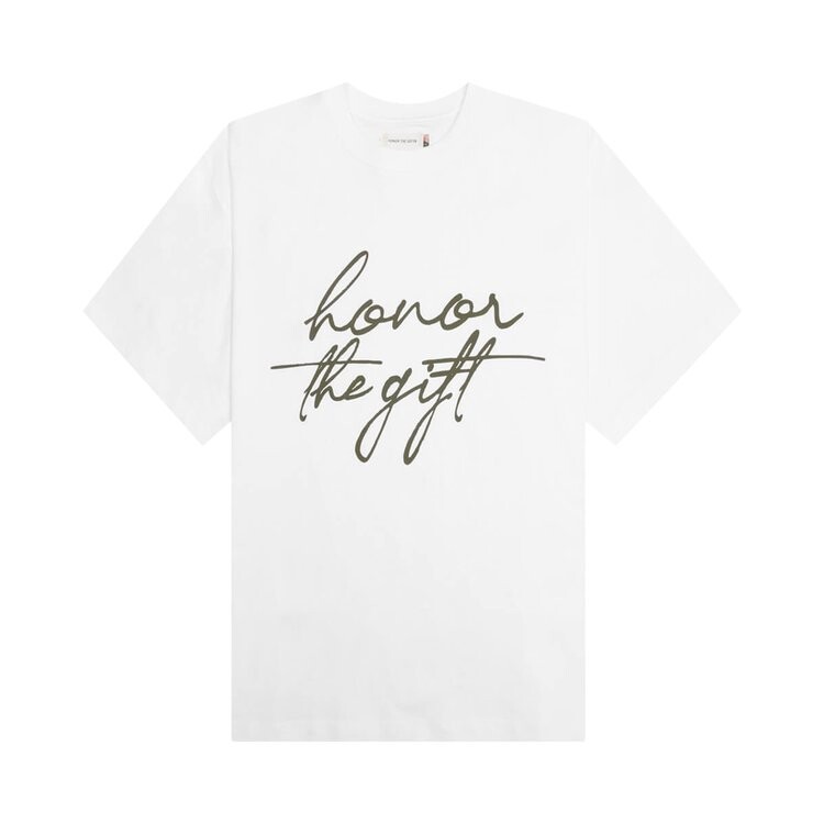 Футболка Honor The Gift Script T-Shirt White, белый футболка honor the gift holiday script black черный