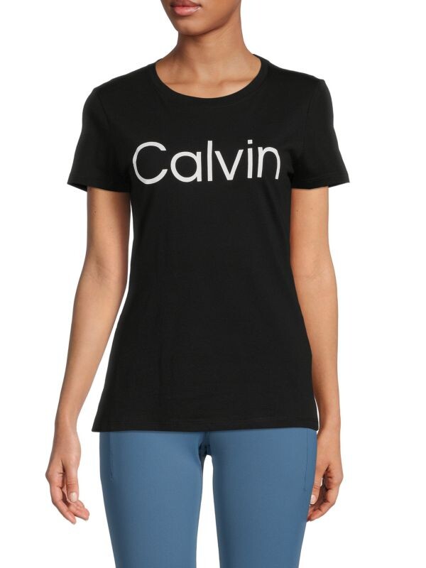 

Футболка Calvin Klein Performance Modal Blend с логотипом, черный