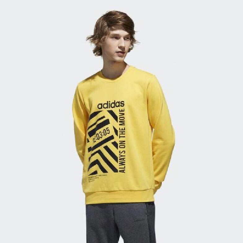 

Свитшот Adidas M Fav Sweat, желтый/черный