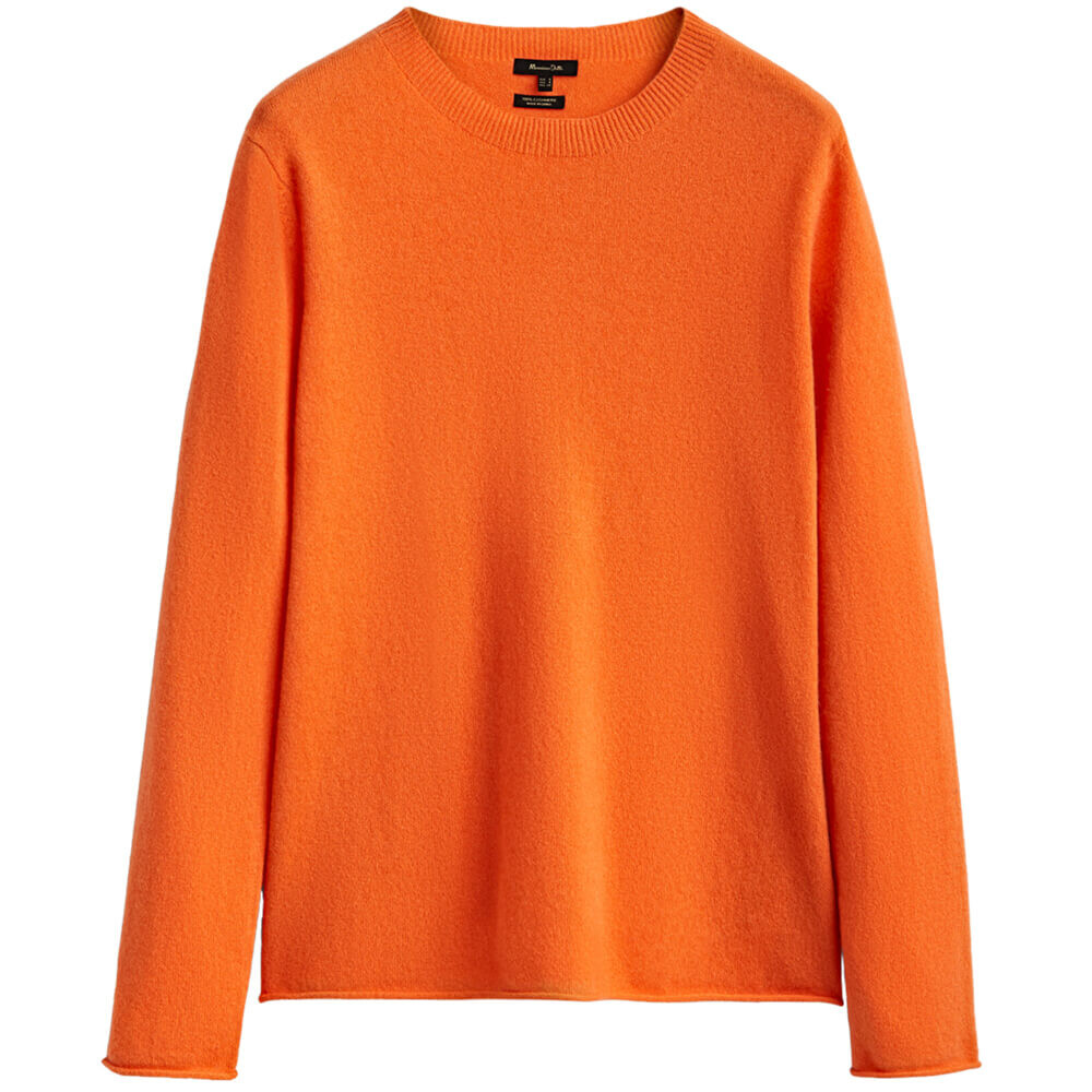 

Свитер Massimo Dutti Cashmere Crew Neck, лососево-розовый