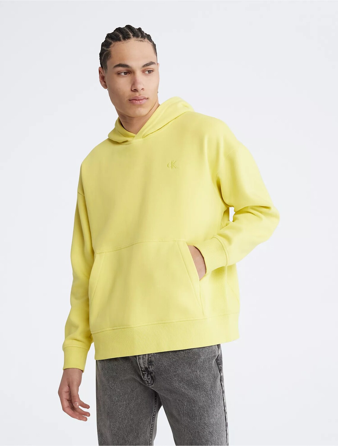 

Толстовка Calvin Klein Relaxed Fit Archive Logo Fleece, светло-зеленый