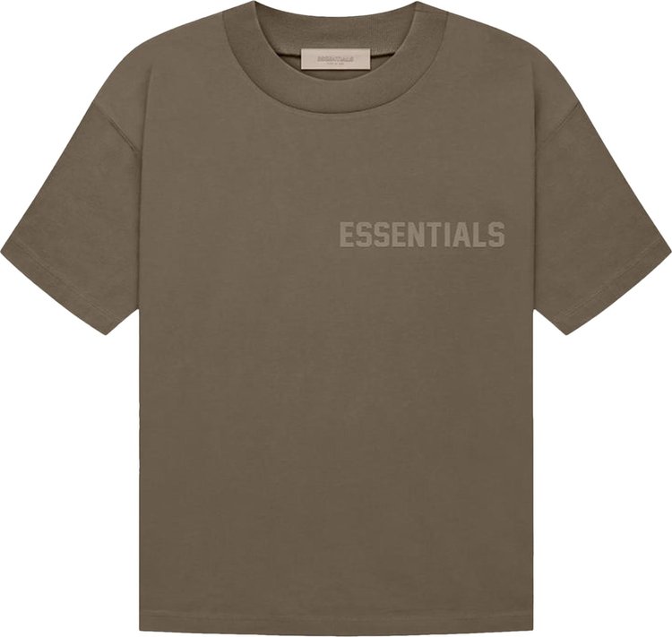 Футболка Fear of God Essentials Short-Sleeve T-Shirt 'Wood', коричневый