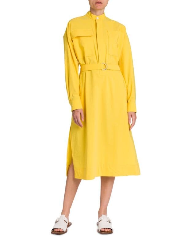 

Нейлоновая туника с поясом Plan C Canary yellow