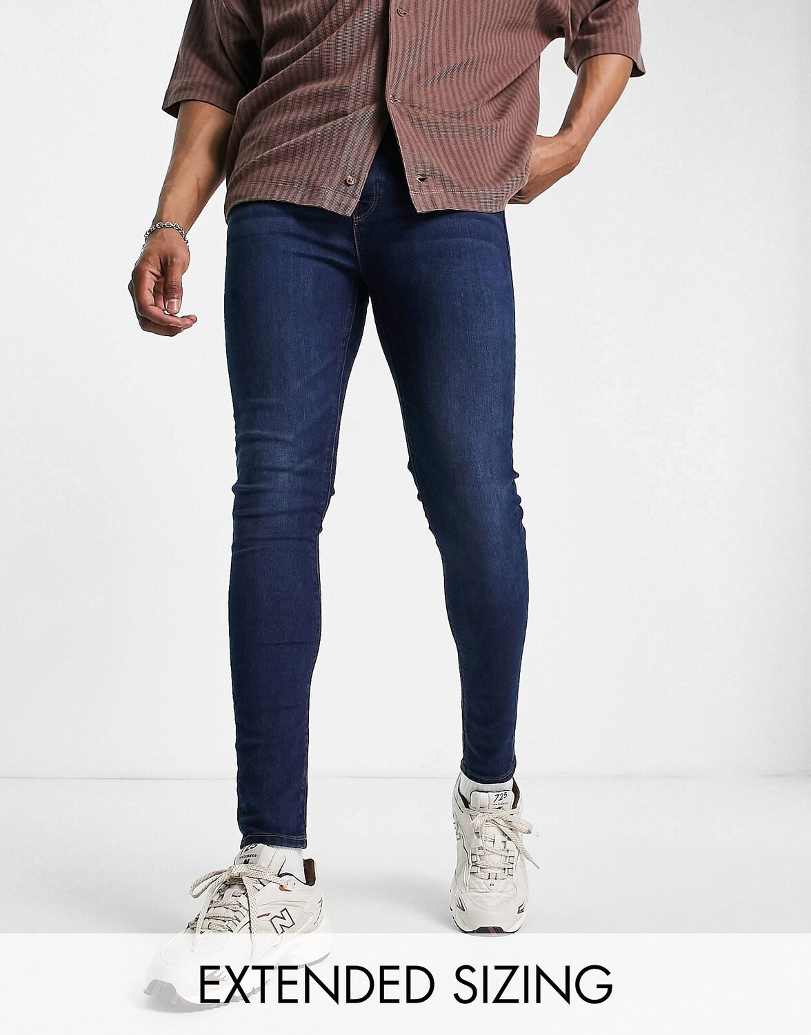

Темно-синие джинсы ASOS DESIGN Power Stretch