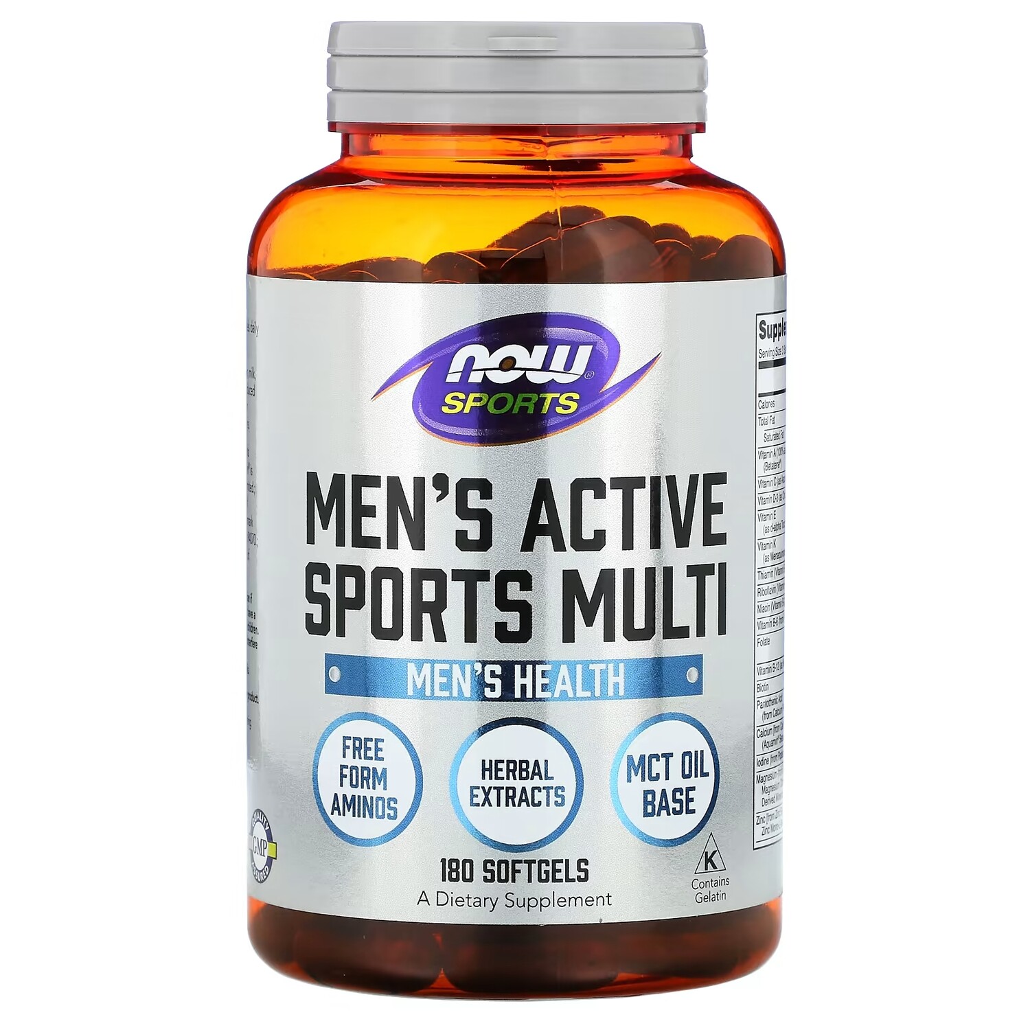 

Комплекс Витаминов для Мужчин NOW Foods Sports Active, 180 капсул