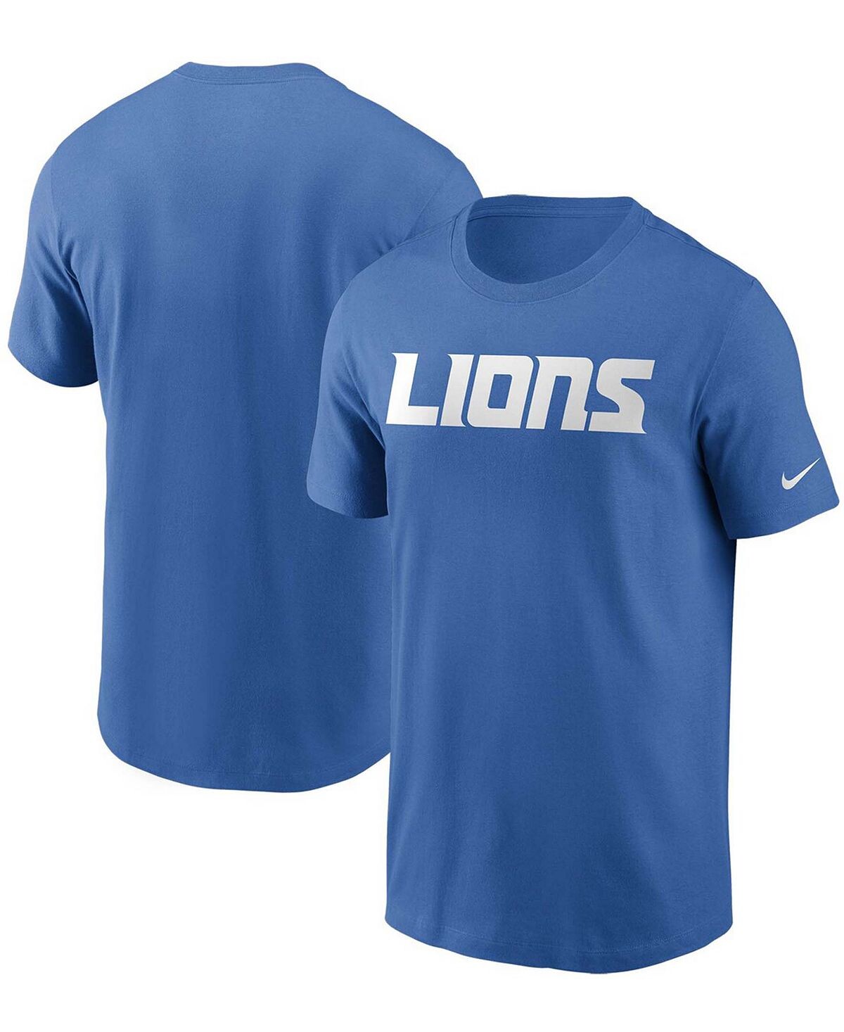 

Мужская синяя футболка с надписью detroit lions team Nike, синий