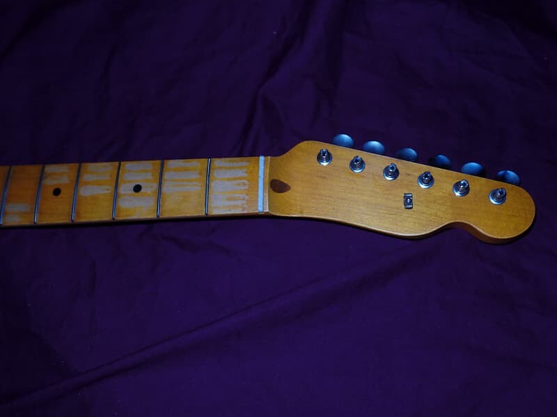 

21 лад, 1950-е годы, реликвия ручной обработки, Allparts, Fender Licensed, винтажный кленовый гриф Telecaster Neck