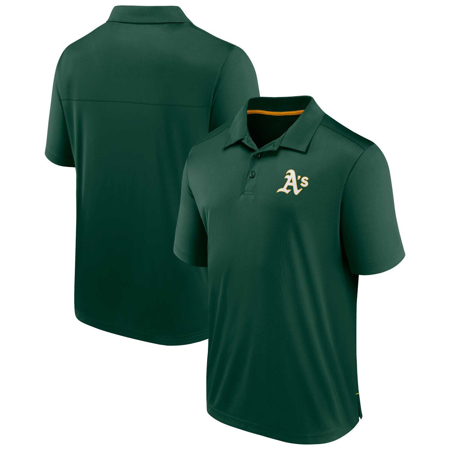 цена Мужская фирменная зеленая футболка-поло Oakland Athletics Hands Down Fanatics