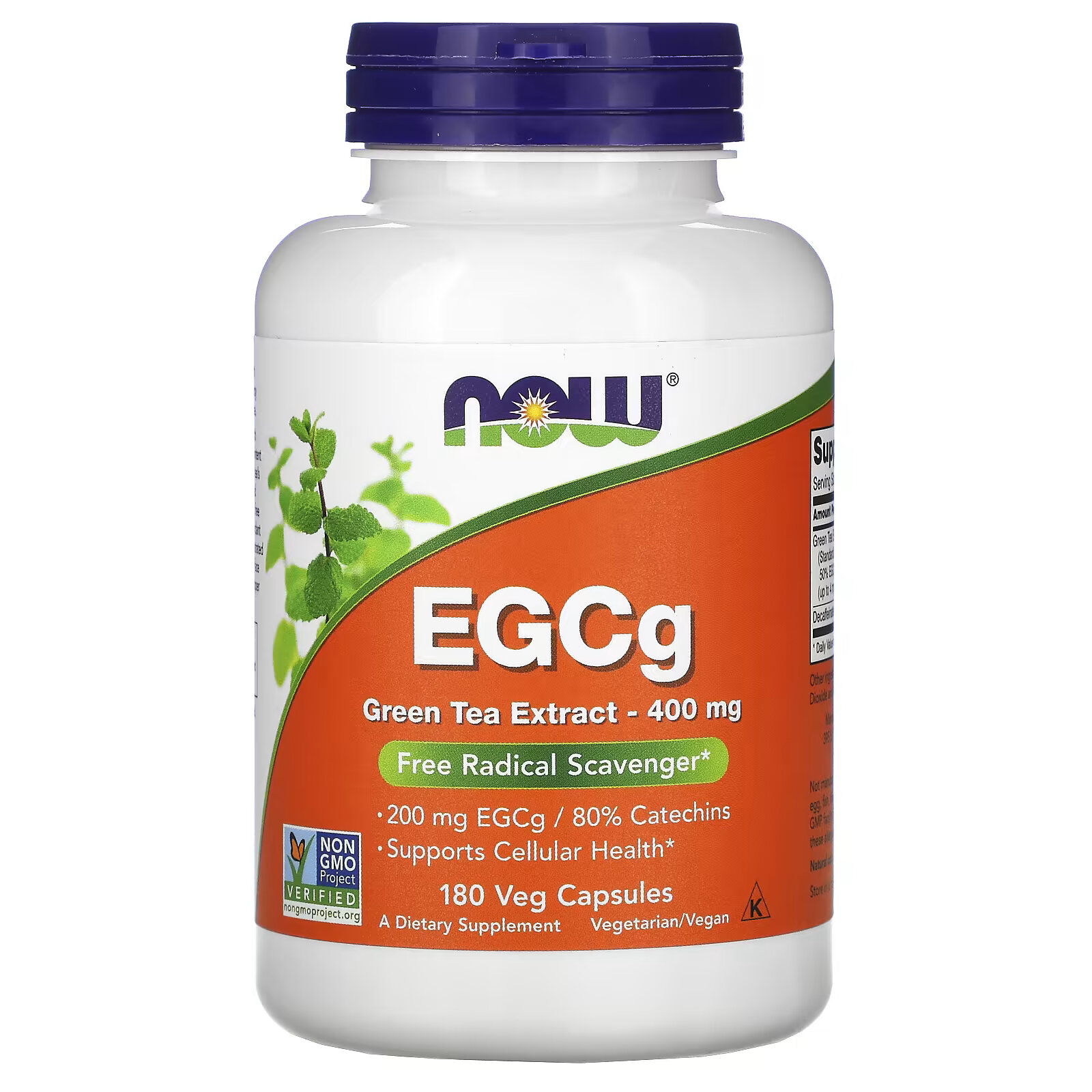 NOW Foods, EGCg, экстракт зеленого чая, 400 мг, 180 растительных капсул now foods магний в капсулах 400 мг 180 растительных капсул