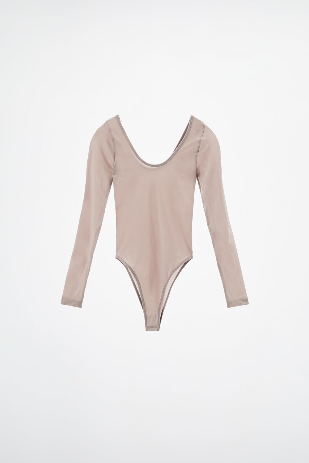 

Бесшовное боди стрейч ZARA, бежево-розовый