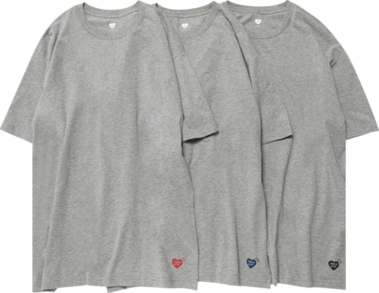 

Футболка Human Made T-Shirt (3 Pack) 'Grey', серый