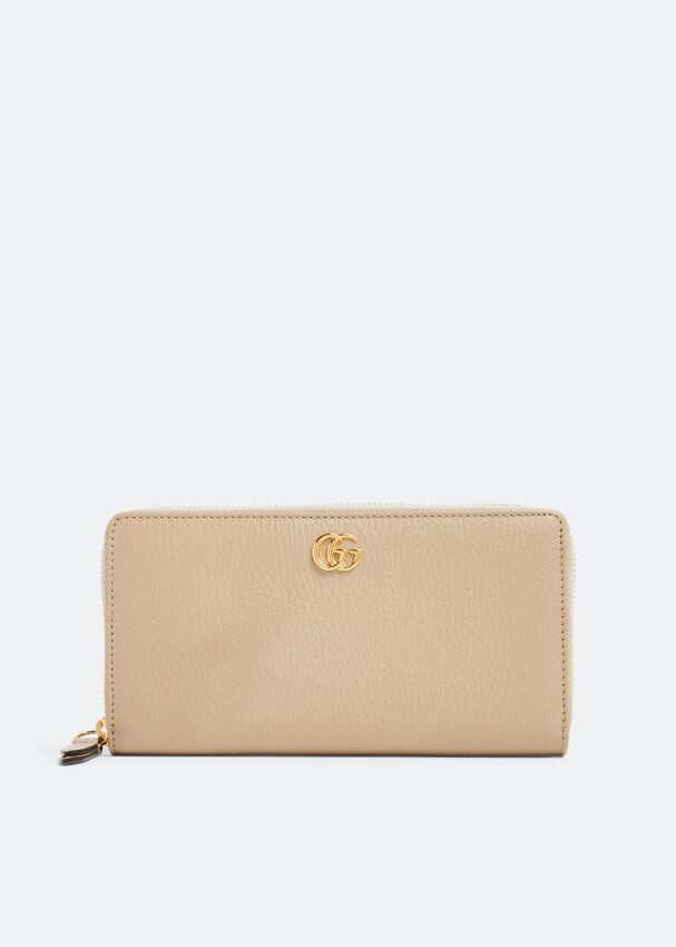 

Кошелек GUCCI GG Marmont zip-around wallet, бежевый