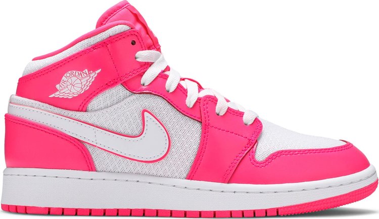 Nike air jordan 1 mid gs hyper on sale pink