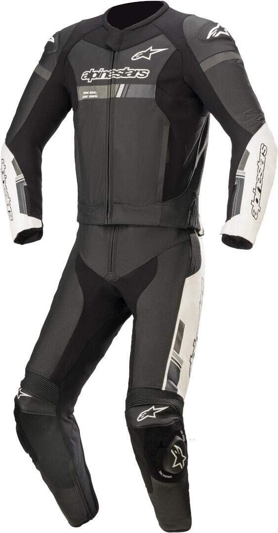 

Alpinestars GP Force Chaser Два куска мотоцикла кожаный костюм, черный/белый