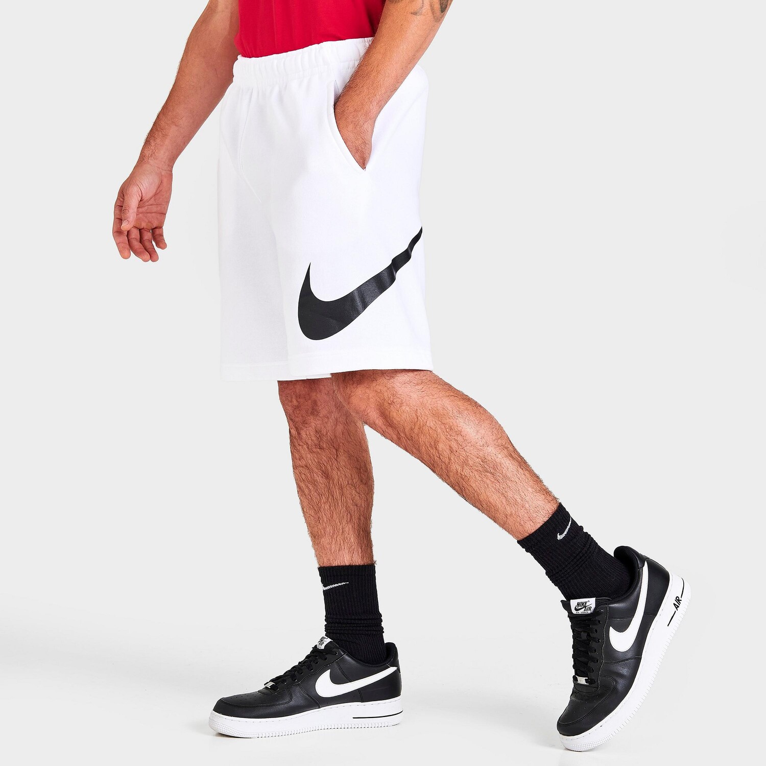 

Мужские шорты с рисунком Nike Sportswear Club, белый