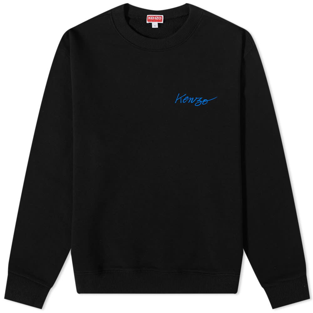 

Толстовка Kenzo Flower Back Print Crew Sweat, Черный