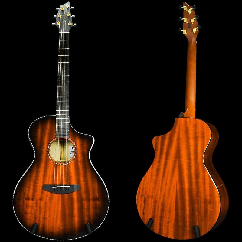 Акустическая электрогитара Breedlove Oregon Concert CE Bourbon All Myrtlewood в комплекте с футляром