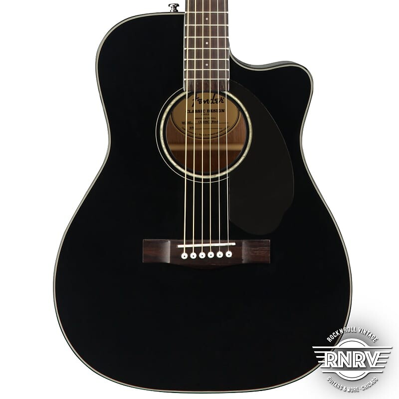 

Fender CC-60SCE Concert, накладка на гриф из орехового дерева, черный