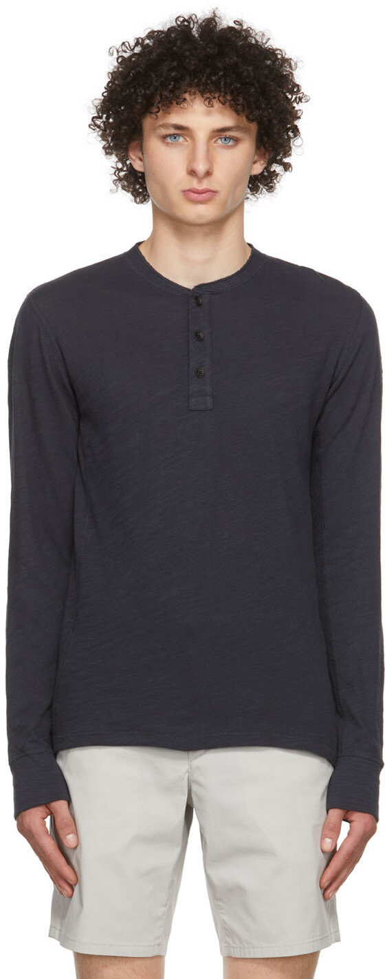 

Темно-синий хлопок Henley rag & bone