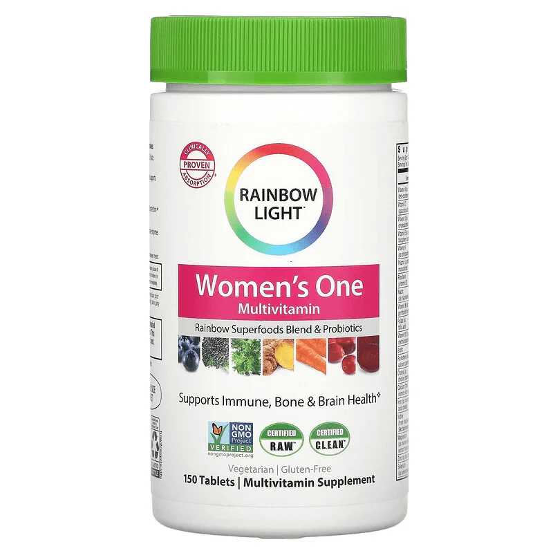 мультивитамины для мужчин 180 таблеток rainbow light Мультивитамины One для женщин, 150 таблеток, Rainbow Light