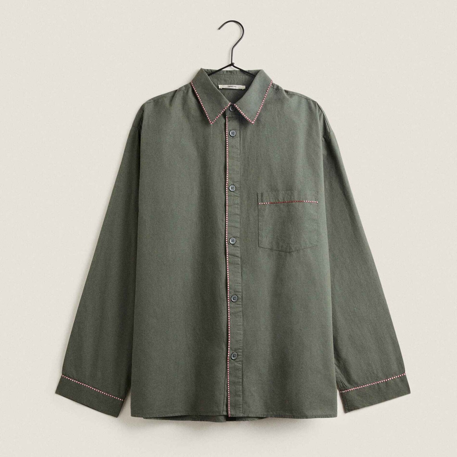 

Пижамная рубашка Zara Home Christmas Top, темно-зеленый