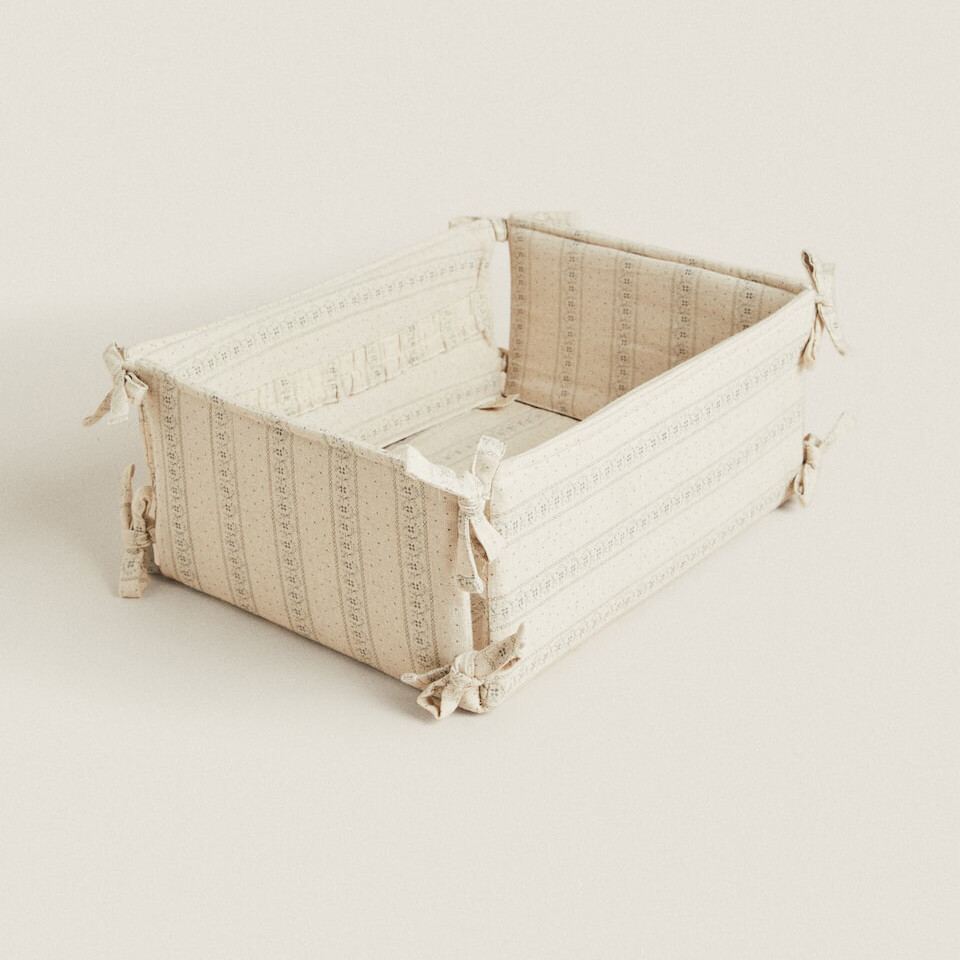

Органайзер для белья Zara Home Striped and Floral, кремовый
