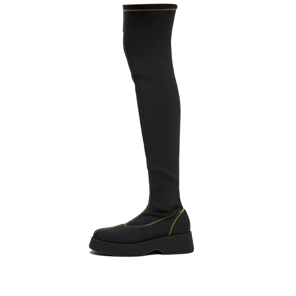

Ботинки GANNI Retro Flatform Overknee Sock Boot