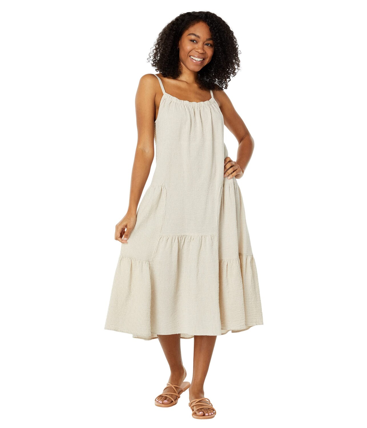 

Платье Dylan by True Grit, Marne Cotton Linen Stripe Tank Dress