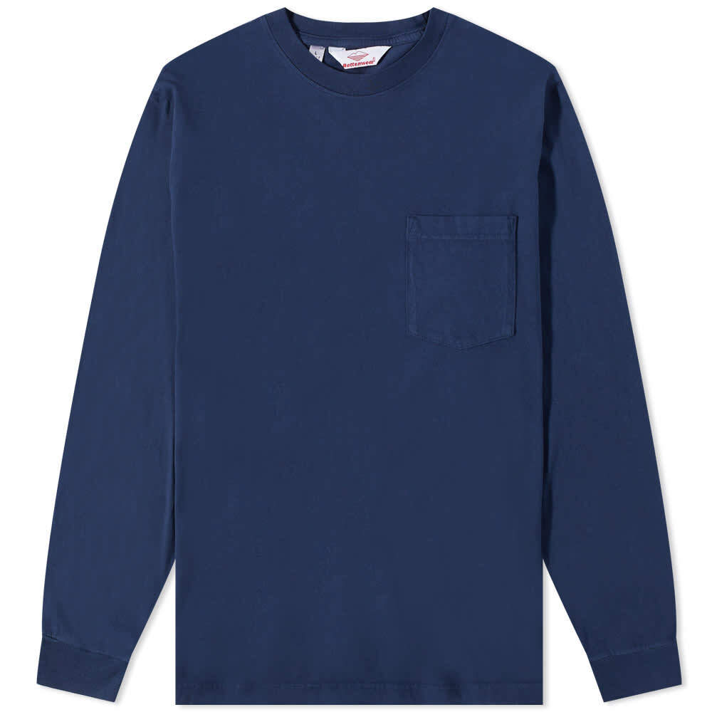 

Футболка Battenwear Long Sleeve Pocket Tee, Синий