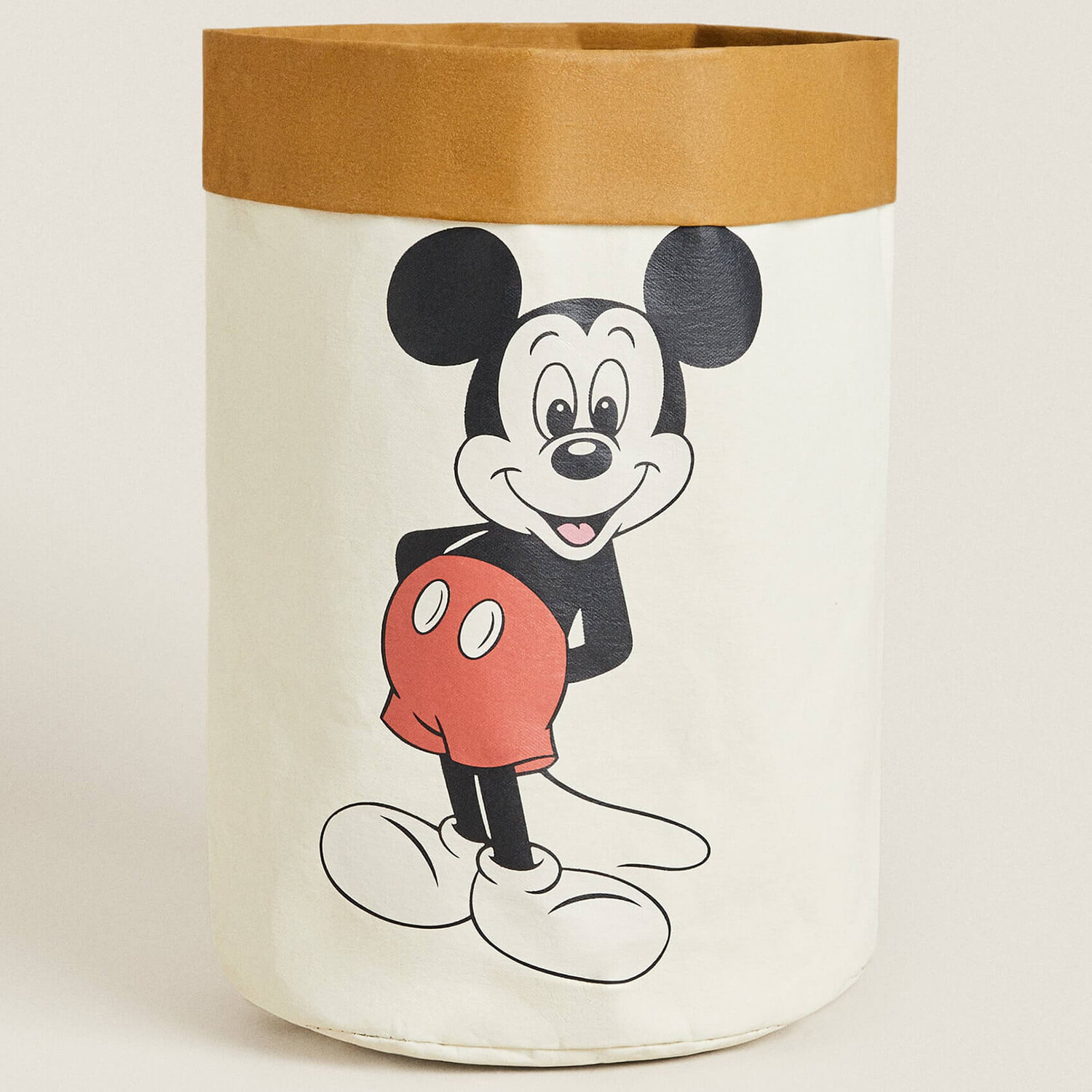 

Корзина Zara Home Mickey Mouse Disney Round Paper, бежевый/мультиколор